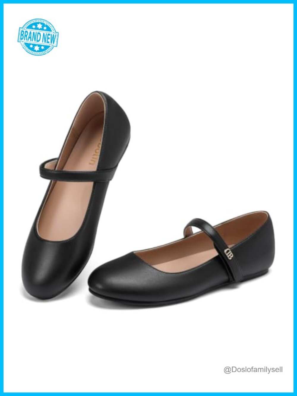Mary Jane Ballet Flats with Arch Support Round Toe Faux Leather Women's Shoes